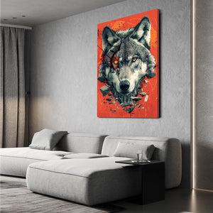 Demon Wolf Art | MusaArtGallery™Cute Wolf Canvas Art  | MusaArtGallery™