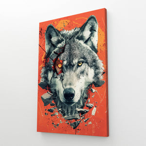 Demon Wolf Art | MusaArtGallery™Cute Wolf Canvas Art  | MusaArtGallery™