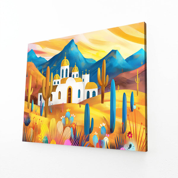 Desert Church Mexican Wall Art | MusaArtGallery™