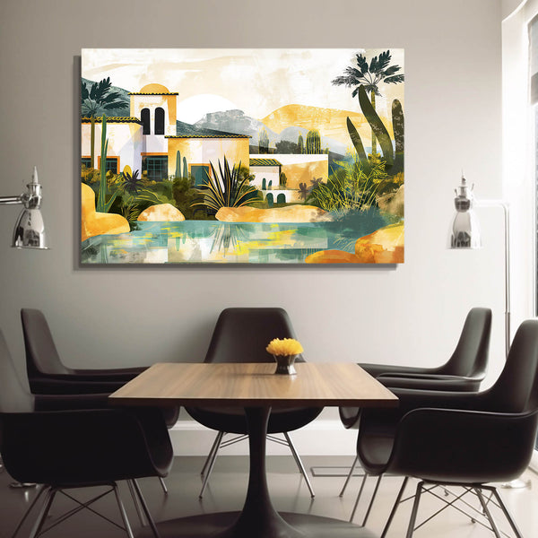 Desert Villa Mexican Wall Art | MusaArtGallery™