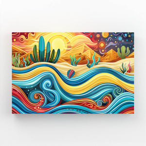 Desert Waves Mexican Wall Art | MusaArtGallery™