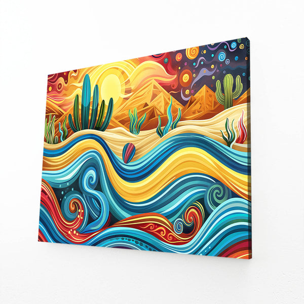 Desert Waves Mexican Wall Art | MusaArtGallery™