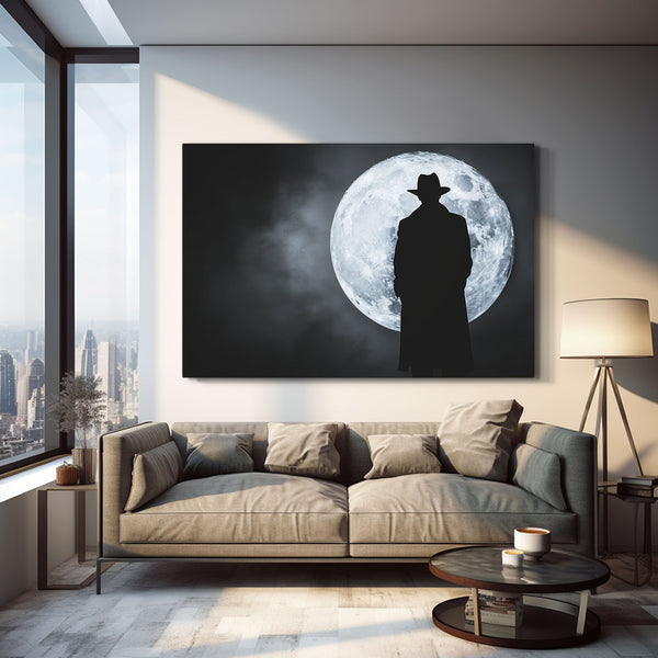 Detective Moon Art  | MusaArtGallery™