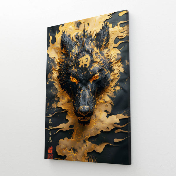 Devil Art Canvas Wolf   | MusaArtGallery™