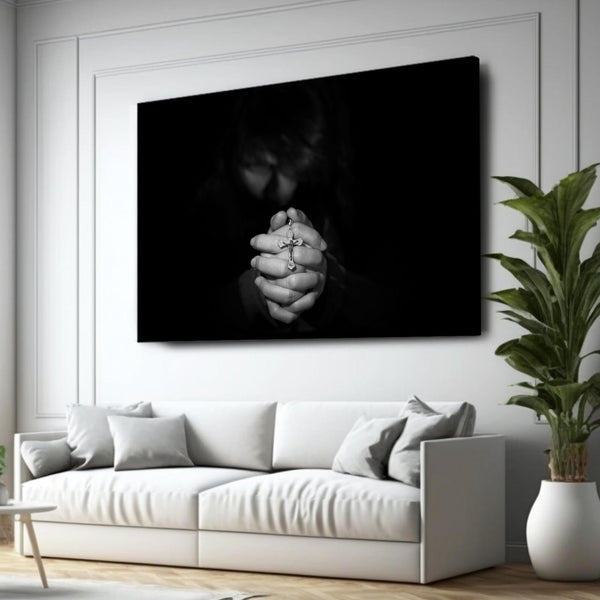 Devoted Prayer Christian Wall Art | MusaArtGallery™