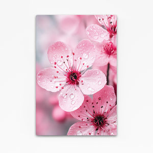 Dew Pink Cherry Blossom Flower Art