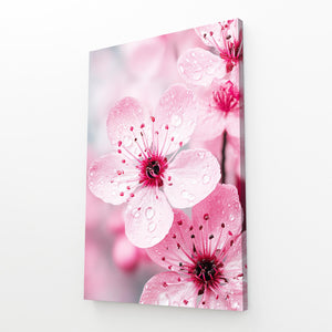 Dew Pink Cherry Blossom Flower Art