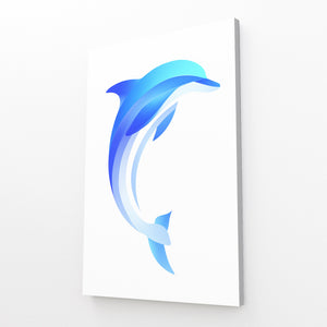 Digital Blue Dolphin Art