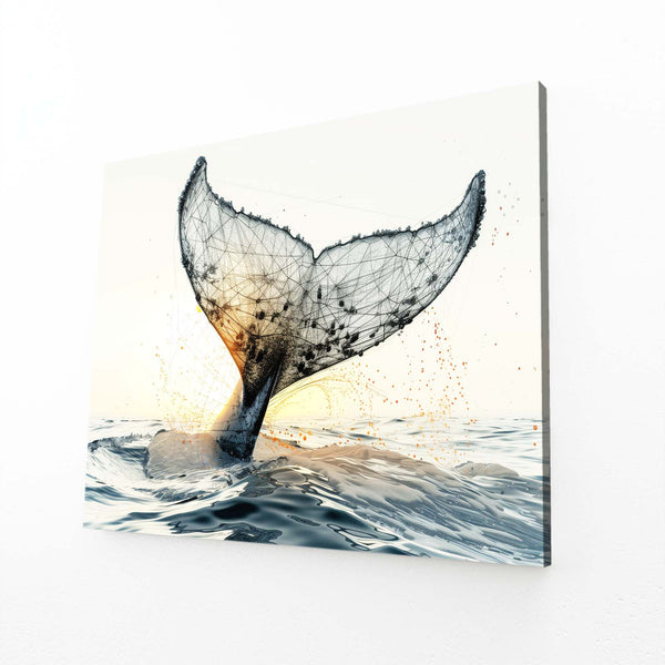 Digital Horizon Whale Art | MusaArtGallery™