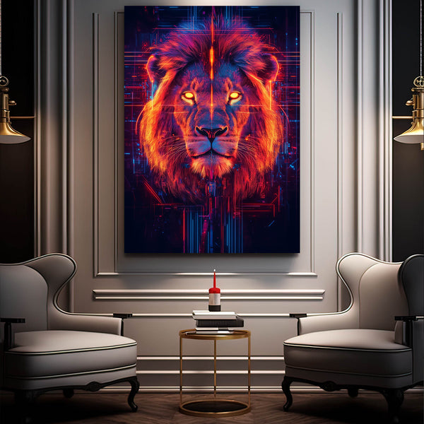 Digital Roar Lion Wall Art | MusaArtGallery™