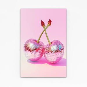 Disco Cherries Pink Abstract Art | MusaArtGallery™