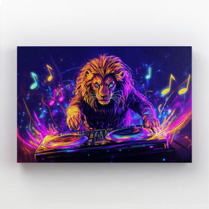 DJ Vibes Lion Wall Art | MusaArtGallery™