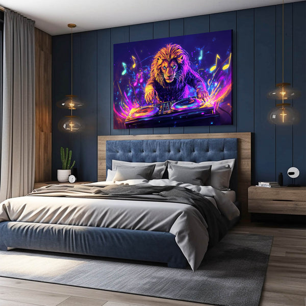 DJ Vibes Lion Wall Art | MusaArtGallery™