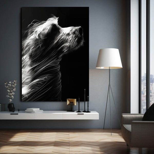 Dog Art Black And White