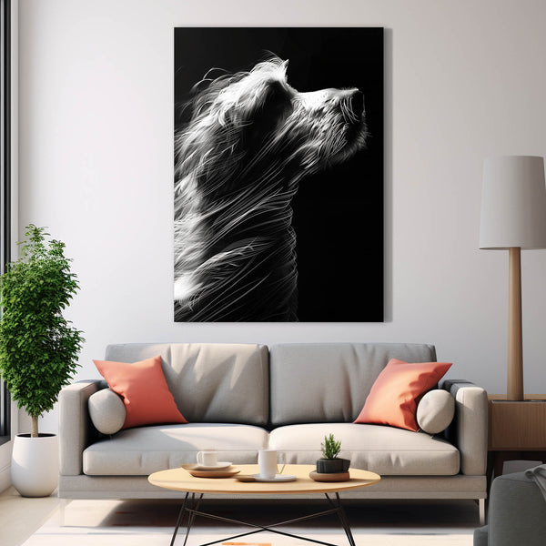 Dog Art Black And White