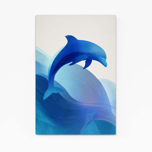 Dolphin Art Blue