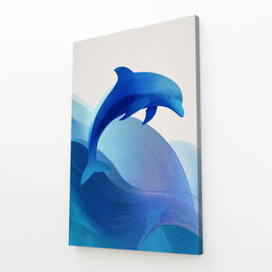 Dolphin Art Blue