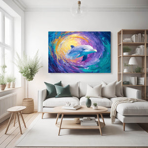 Dolphin Art Colorful
