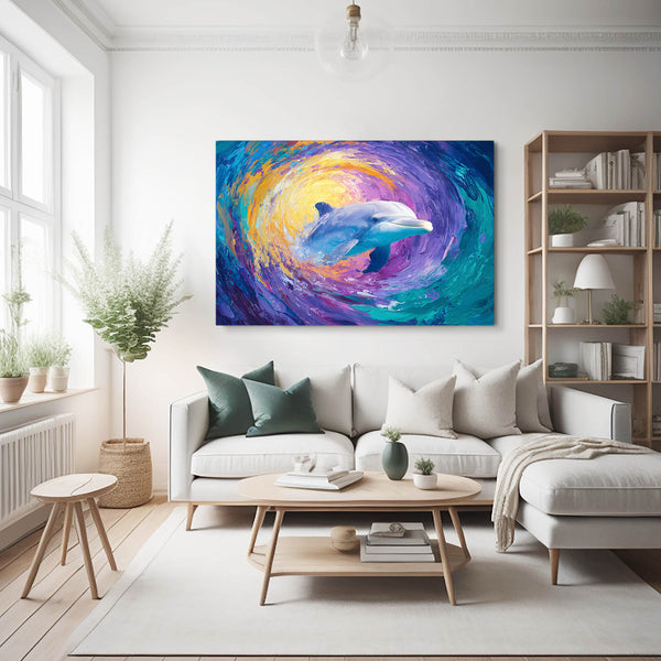 Dolphin Art Colorful