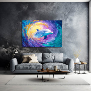 Dolphin Art Colorful