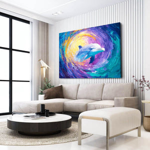 Dolphin Art Colorful
