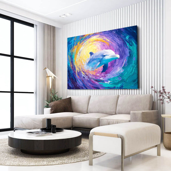 Dolphin Art Colorful