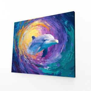 Dolphin Art Colorful