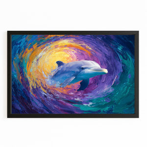 Dolphin Art Colorful
