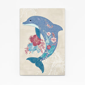Dolphin Art Floral
