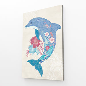 Dolphin Art Floral