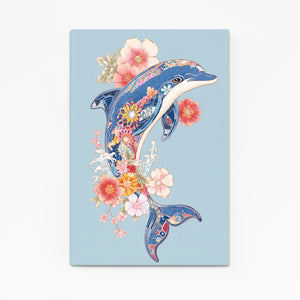 Dolphin Art Flower
