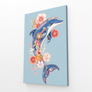 Dolphin Art Flower