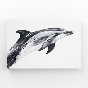 Dolphin Art Grey