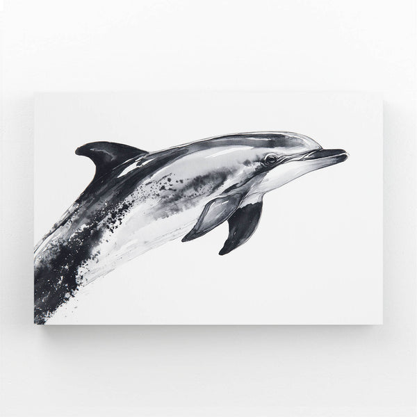 Dolphin Art Grey