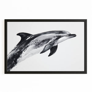 Dolphin Art Grey