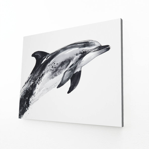 Dolphin Art Grey