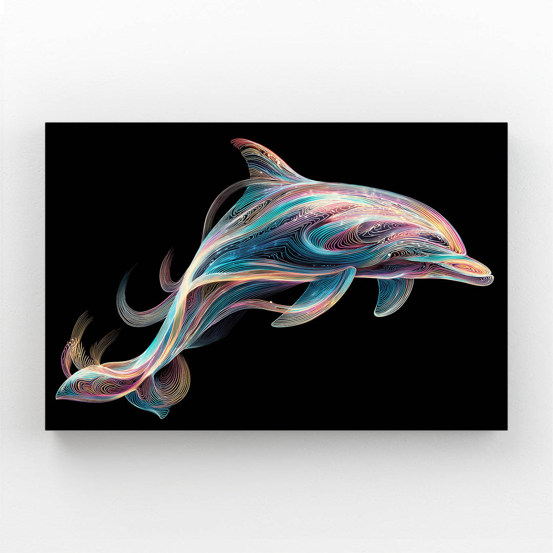 Dolphin Art Horizontal