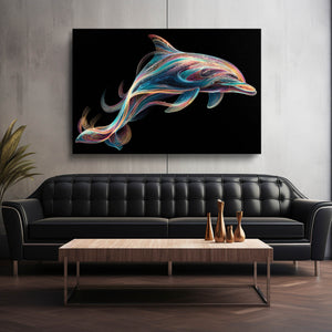 Dolphin Art Horizontal