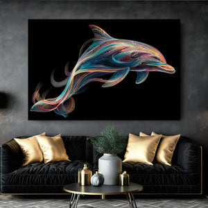Dolphin Art Horizontal