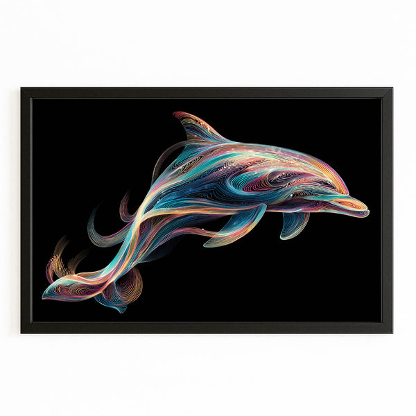 Dolphin Art Horizontal