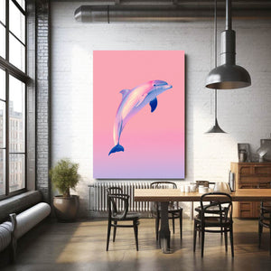 Dolphin Art Pink