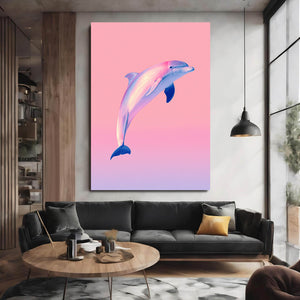 Dolphin Art Pink