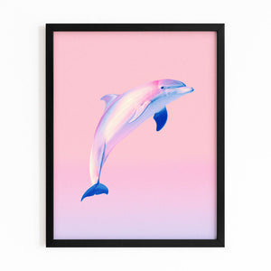 Dolphin Art Pink