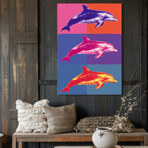 Dolphin Art Purple