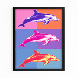 Dolphin Art Purple