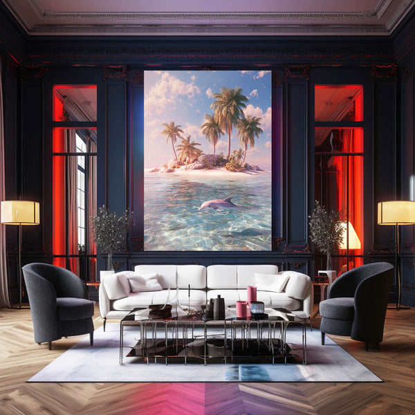 Dolphin Art Tropical