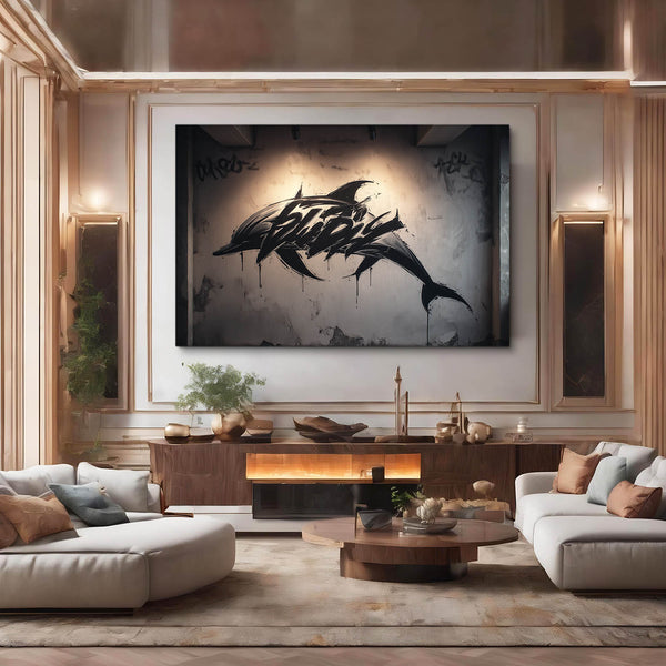 Dolphin Art Vertical
