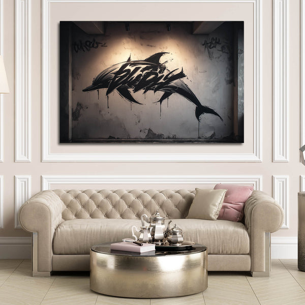 Dolphin Art Vertical