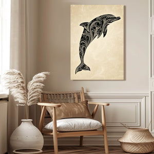 Dolphin Art Vintage