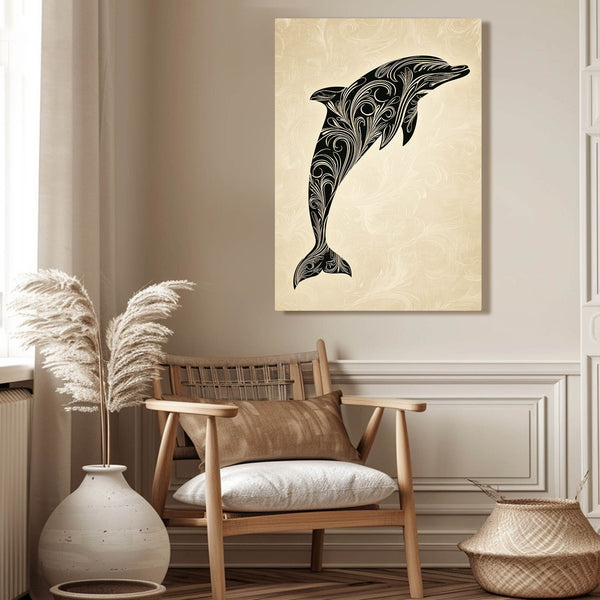 Dolphin Art Vintage